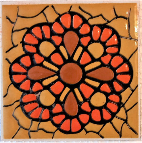 Tercero Fuego - Ceramikero Azulejo 10x10 Con Relieve 5