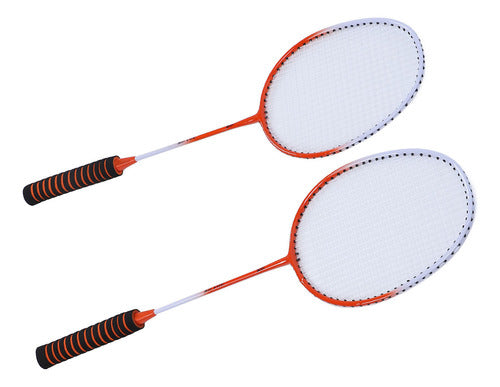 Conjunto De Badminton Vermelho Para Raquete Profissional De 4