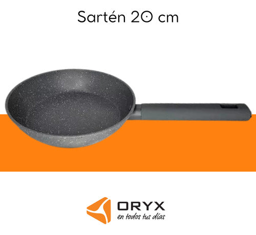 Oryx Batería Cocina Set 3 Piezas Sartén Olla Cacerola 4