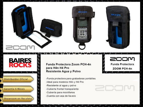 Funda Protectora Zoom Pch-4n Para H4n H4 Pro Resistente Agua 1