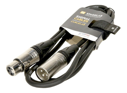 Stagelab DMX Cable 1.5m XLR Male to Female - XLR-DMX-1.5M 0