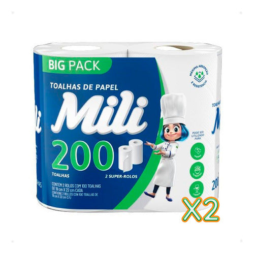 Mili Premium Absorbent Kitchen Towels - Pack of 2 1