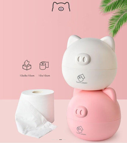 Bazar Digital Piggy Tissue and Roll Paper Holder 2