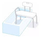 Aluminum Transfer Shower Chair with Backrest 0