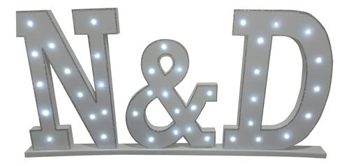 Aledra22ok Polyfan 60 cm LED Lighted Letters 0