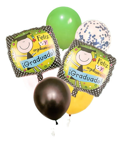 Sweetsmile Set of 7 Animal Balloons / Graduation / Birthday Air/Helium 3