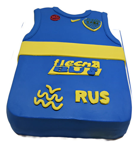 Torta Camiseta De Boca Basquet - Tortas Tematicas 0