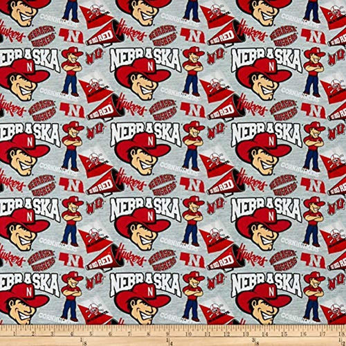 Sykel Enterprises NCAA Nebraska Cornhuskers Mascot Fabric 0