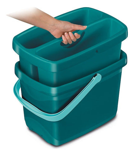 Leifheit Combi Box Organizer Bucket with 2 Compartments 1