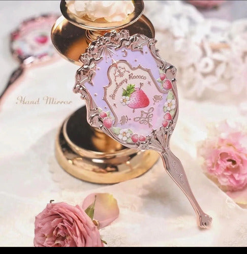 Flower Knows Strawberry Rococo Hand Mirror in Lilac 4