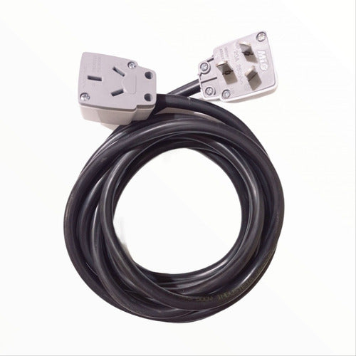 Heavy-Duty Reinforced 2x6 mm 20 Amp 1 m Extension Cord 0