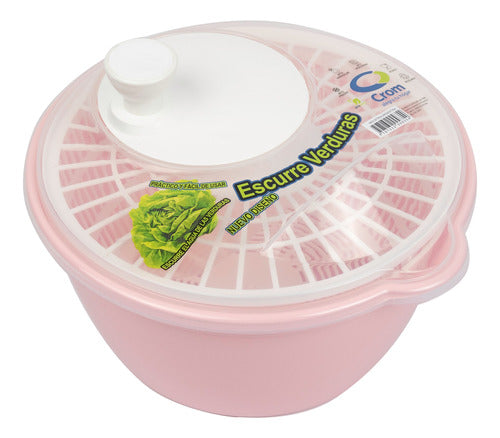 Escurridor Centrifugo De Verduras Rosa Crom Crom Cro088 0