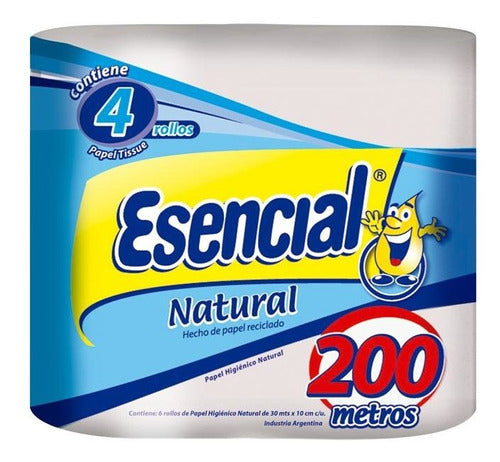 Esencial Pack X 18 Unid. Papel Higienico Nat 4x50 Mt 0