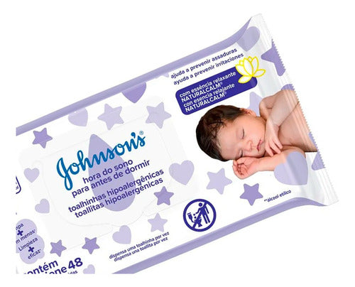 Johnson's Baby Sleep Time Wet Wipes 48u 3