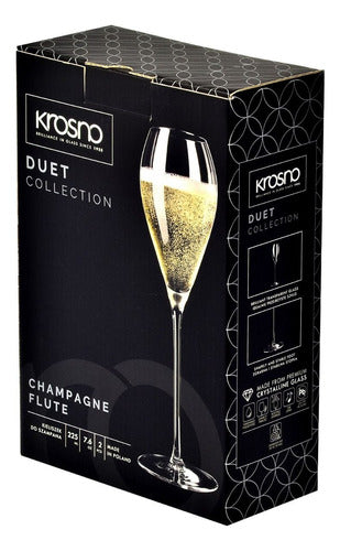Crystal Prosecco Glass Krosno Duet Line - Set of 2 4