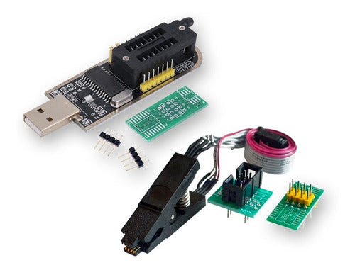 Programador Usb Libera Netbook Todas + Pinza + Bios Eeprom 0