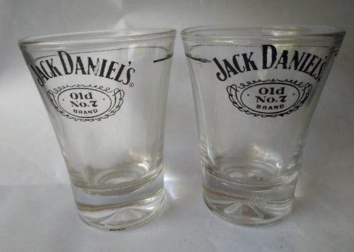 Vaso Vasito Shot Whisky Jack Daniel's Logo Alt7cm Vidrio C/u 0