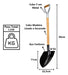 Pá De Bico Em Aço Carbono Com Cabo Y De Metal N03 99cm 4