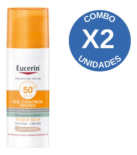 Combo X2 Eucerin Proteccion Solar Toque Seco Tono Medio 0