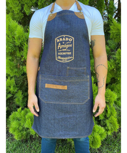 Jean Kitchen Apron Unisex for Grilling and Cooking 1
