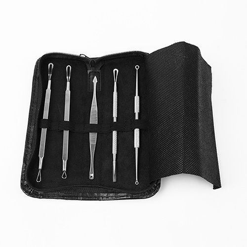 5pcs Espinilla Espinilla Mancha Cara Acné Comedón Remover Extractor Kit 0