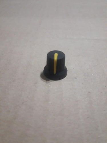 Rubber Half-Moon Potentiometer Knob Set of 4 - Yellow 2