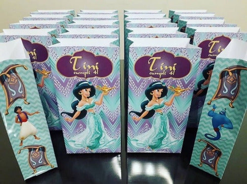 ACATAPARTY Personalized Princess Jasmine Aladdin Treat Bags 3