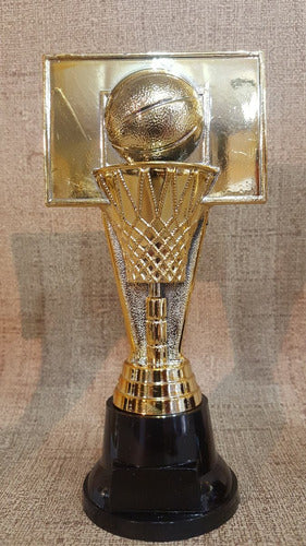 CABPremiaciones Trophy Plastic Basketball Board - Gold Env 1