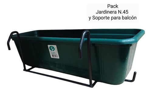 Don Emilio Pack Soporte De Hierro Para Balcón Y Jardinera Nro. 45 0