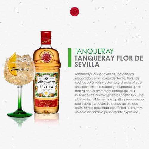 Tanqueray Gin London Dry + Tanqueray Flor De Sevilla Combo 1