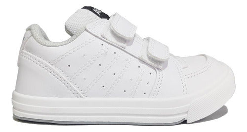 Aloud Kids Sneakers - Velcro School Shoes White 5