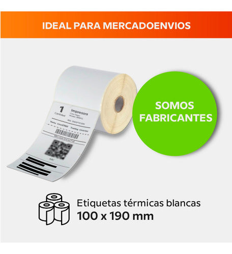 ID GROUP S.A Thermal Labels Mercado Libre Ocasa 100 X 190 Mm - 6 Rolls 3