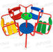 Premium Reinforced Children's Carousel with 4 Seats - Real Photos 13