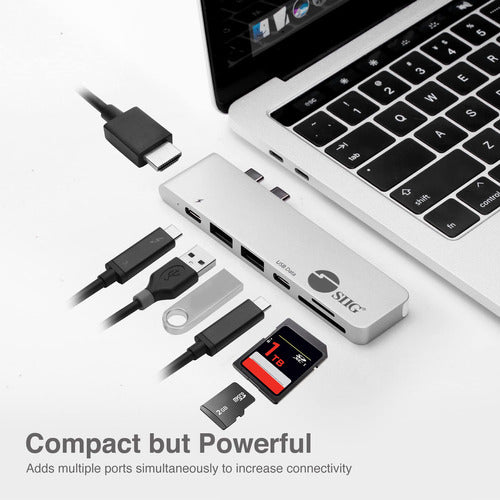 Siig Thunderbolt 3, Aluminum USB Type-C Hub with HDMI 4K 3