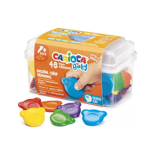 Carioca Colorful Bear-Shaped Crayons 0