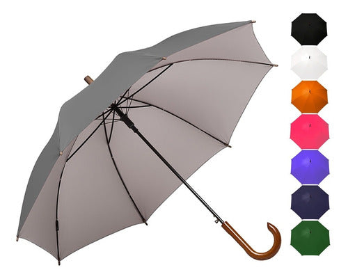 Tahg 134 Automatic Umbrella with Wooden Handle | Giveaway 0