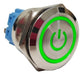 Pulsador Con Logo Boton Led Verde 22mm Con Retencion + Cable 0