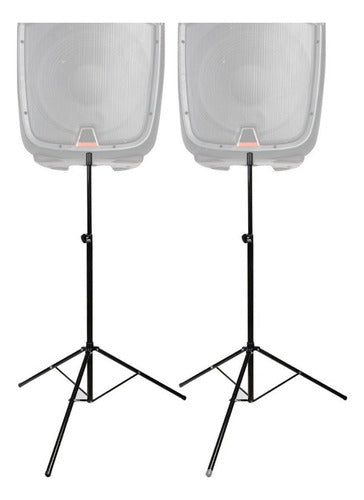 Set of 2 Krupastands Tripod Speaker Stand 2.6m High + Covers 0