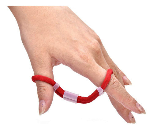 LAS Finger Sling Las Rojo Para Tiro Con Arco Arqueria 0