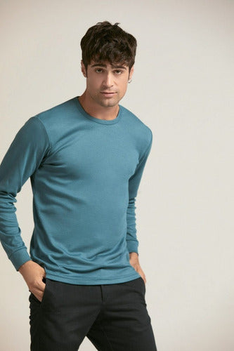 Tres Ases Thermal Cotton Long Sleeve T-Shirt for Men 31