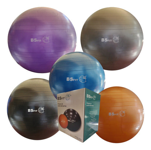 BSFIT Pelota Esferodinamia De 65 Cm Fit Gym Ball Pilates Yoga Esf 2