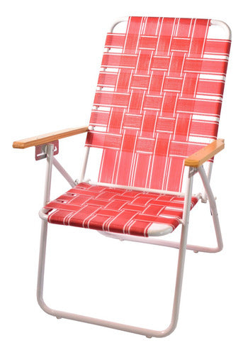 NAHUEL Camping Chair - 5 Positions with Polyester Straps and Free Shipping 0