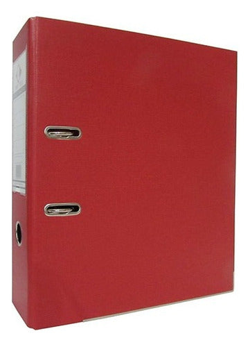 The Pel Set X10 Biblioratos PVC Wide Spine Red 0