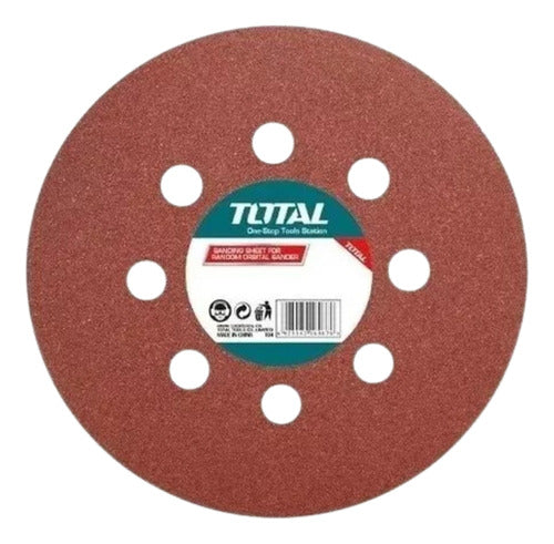 Total Set of 6 Velcro Sanding Discs Ø 225mm for Gypsum Sander 0