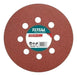 Total Set of 6 Velcro Sanding Discs Ø 225mm for Gypsum Sander 0