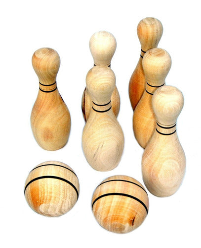 Planeta Juguete Classic Wooden Bowling Set 3