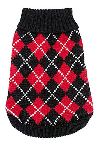 Kooltail Dog Argyle Sweater Crochet for Puppies and Kittens 2