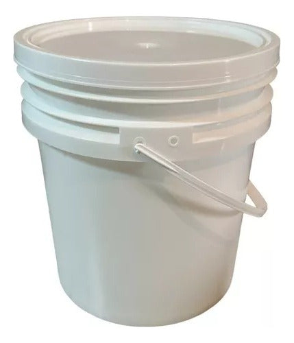 Shopdyf X10 Plastic Bucket 10 Liters White with Lid for Painting 0