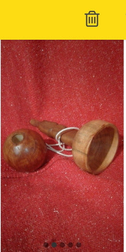 Balero De Madera Doble Se Juega De Los Dos Lados 1