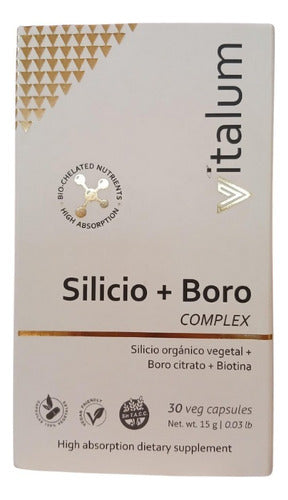 Hg Vitalum Silicio Orgánico Vegetal + Boro + Biotina X30 Cap 1